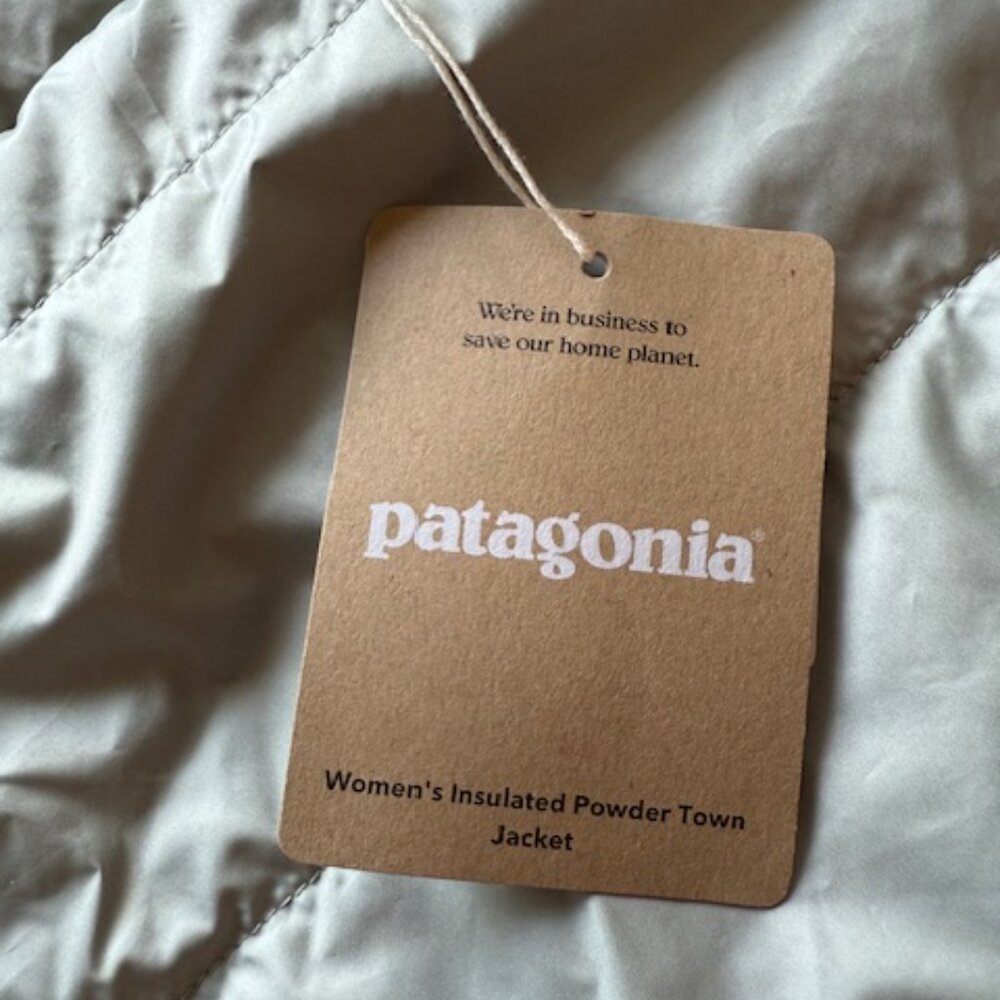 Patagonia Women's Insulated Powder Town Jacket Nouveau Green M - Picture 6 of 6